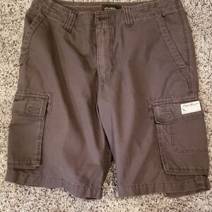 Eddie Bauer Men's Army Green Cargo Shorts